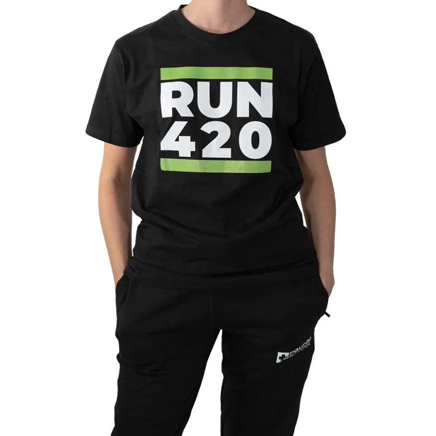 420 tshirt female front black